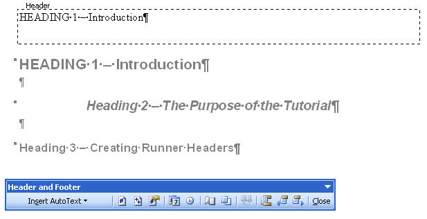 2003 word header different first page 2003 word header different first page