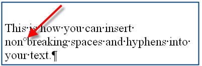 how to insert non breaking space in word 2010 how to insert non breaking space in word 2010