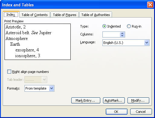 in microsoft word 2003 in microsoft word 2003