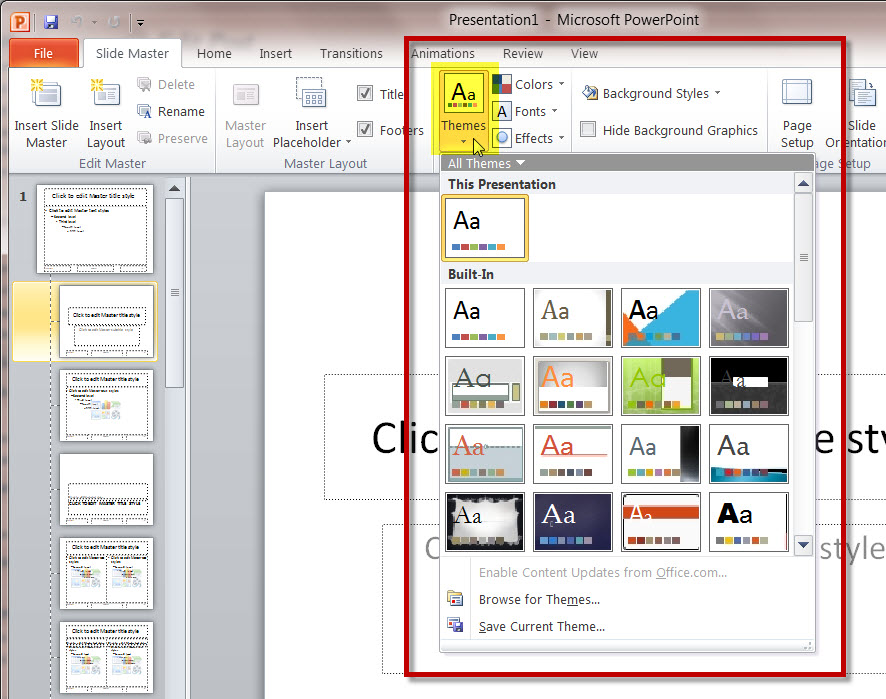 how to use slide master in powerpoint presentation