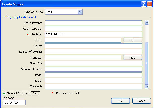 how to insert a citation in word xml