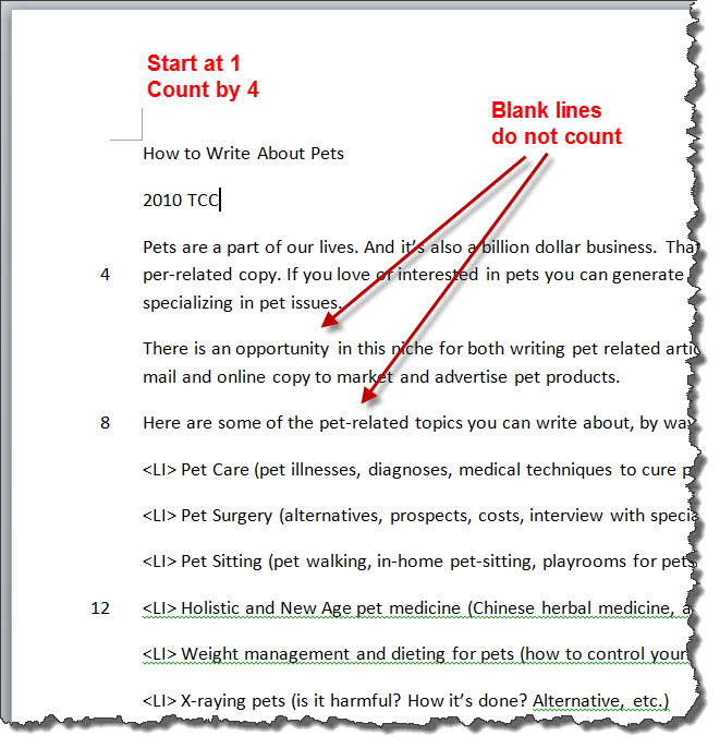 line numbers in word 2010 line numbers in word 2010