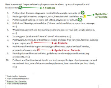 how to footnote in word