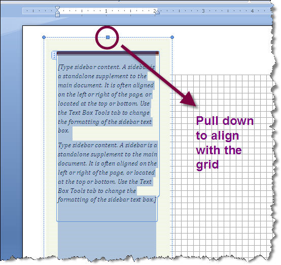 create text box in word