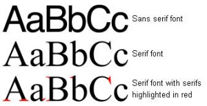 Serif-and-Nonserif-Fonts-300×154 | Technical Communication Center ...