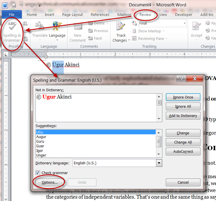 custom dictionary in word 2003