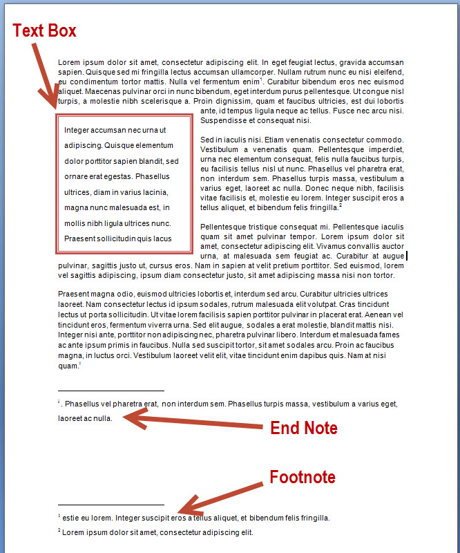 footnote endnote difference