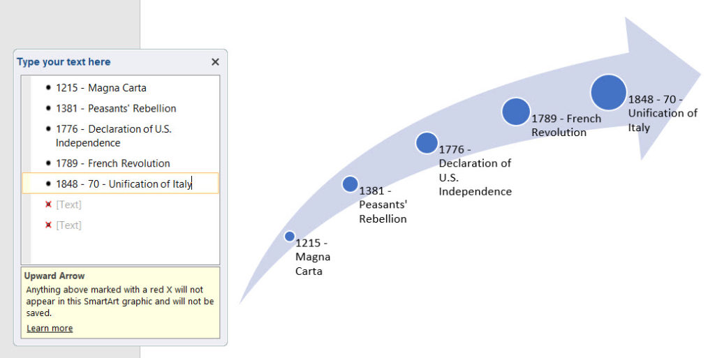 MS Word, infographics