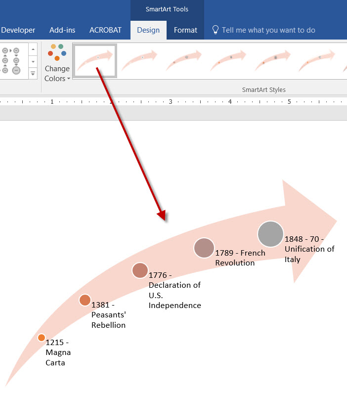 MS Word, infographics